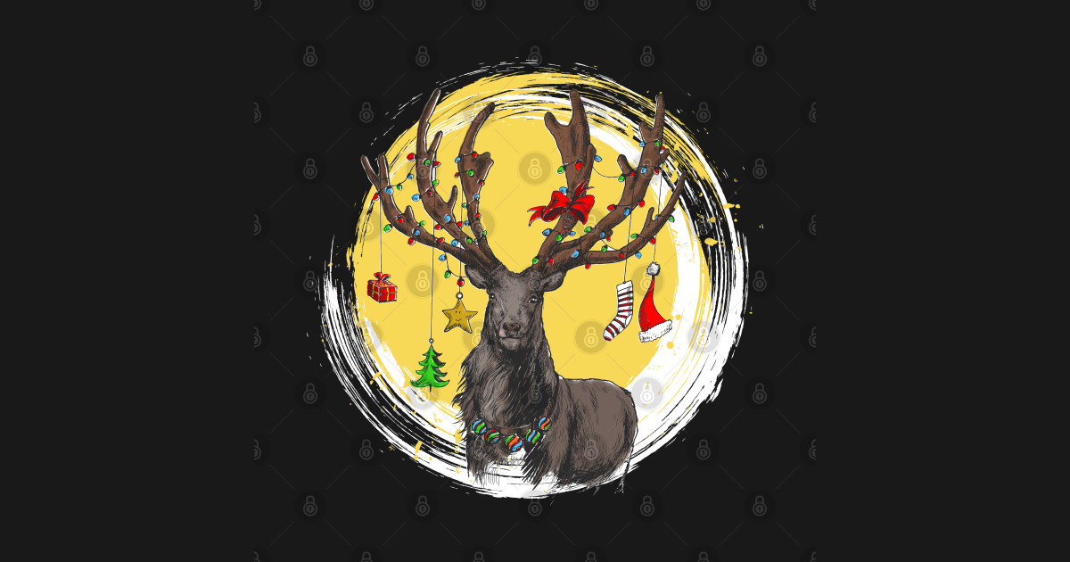 Reindeer gift - Reindeer - T-Shirt | TeePublic