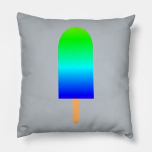 Blue Green Ice Pop Pillow