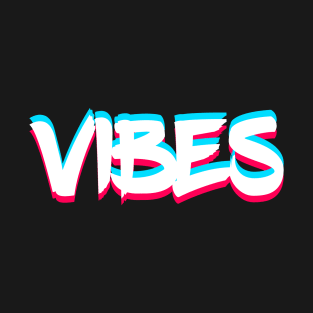 Vibes Glitched Graffiti T-Shirt