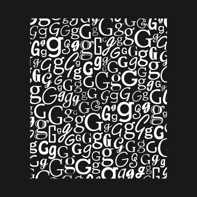 G - Typography (White) by gillianembers