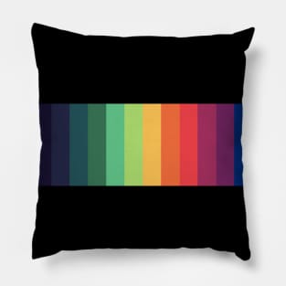 Rainbow Stripe Pillow