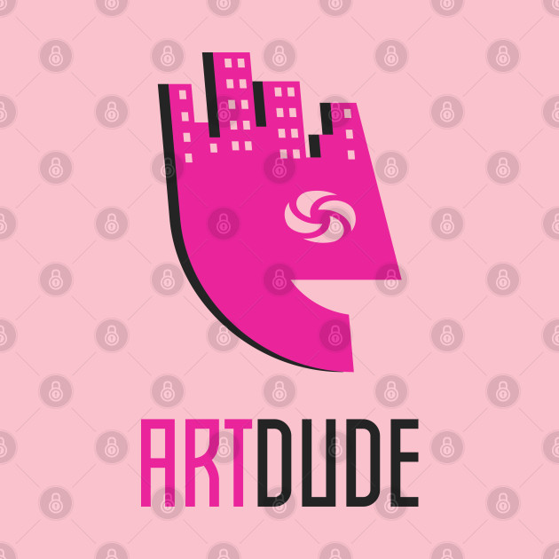 YourArtDude Logo In Pink And Black by yourartdude