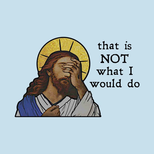 "That is NOT what I would do!"  - Jesus by UBC Tees