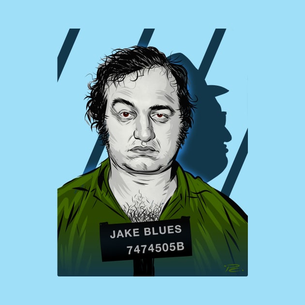 John Belushi - An illustration by Paul Cemmick by PLAYDIGITAL2020