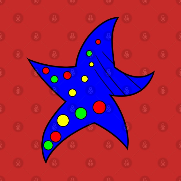 Bright Starfish by VazMas Design