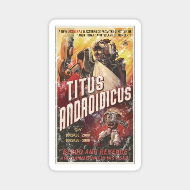 The Outer Worlds Titus Androidicus Poster Magnet by StebopDesigns