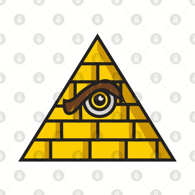 All Seeing Eye Pyramid by Joebarondesign