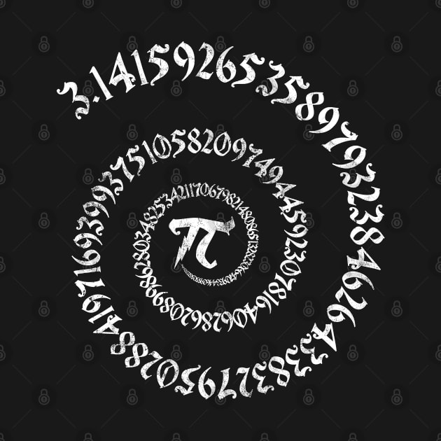 Magic Math Wizard Pi Spiral 3.14 Pi Day Math Geek Gift by andzoo