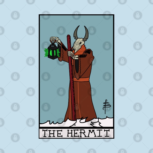 The Hermit Tarot Card by Venris Arts