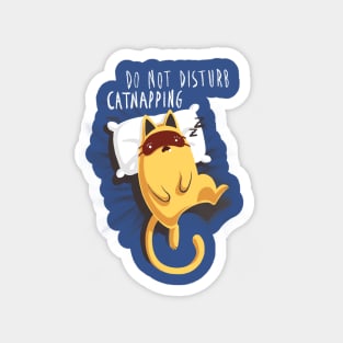 Do not disturb - Cute Funny Kitty - Cat Nap - Computer Work Magnet