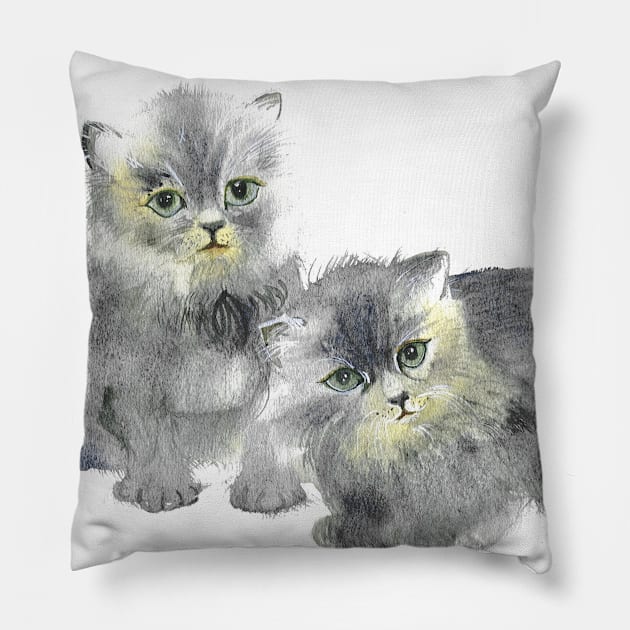 Kittens Pillow by Cwang