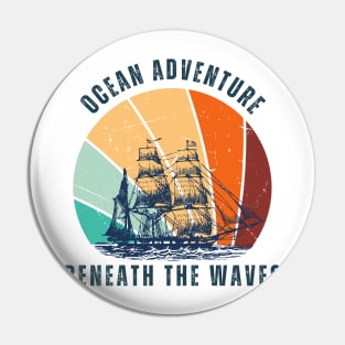 Ocean, adventure, sea, sailing ship, waves Pin