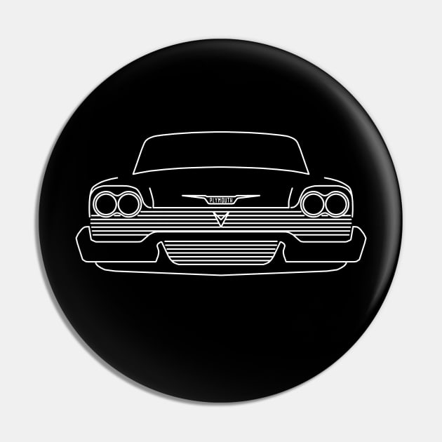 Plymouth Fury outline graphic (white) Pin by soitwouldseem