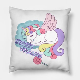 Sweet dreams unicorn Pillow