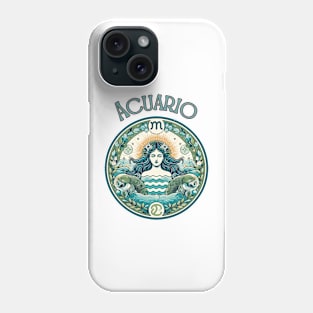 "Celestial Aquarius Blaze"- Zodiac Horoscope Star Signs Phone Case