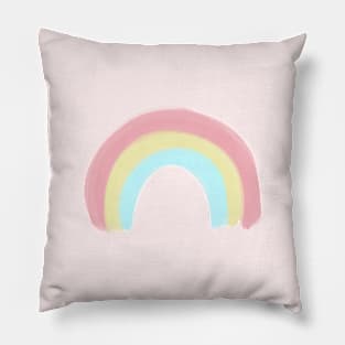 pastel rainbow Pillow