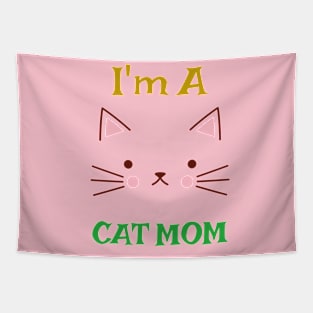 I'm a cat mom Tapestry