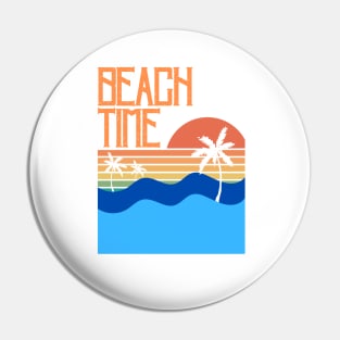 Beach Time Pin