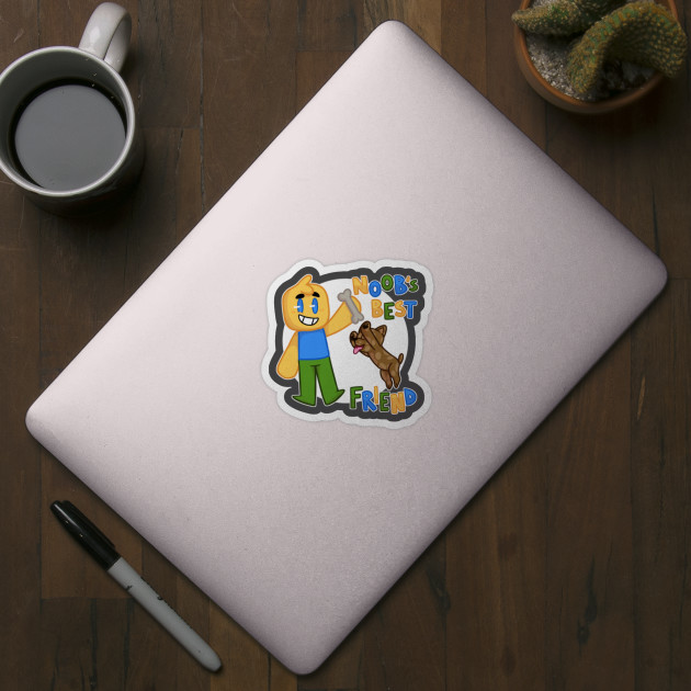 Noob S Best Friend Roblox Noob With Dog Roblox Inspired T Shirt Roblox Sticker Teepublic Au - noob s best friend roblox noob with dog roblox inspired t shirt