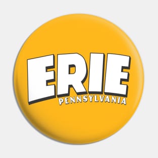 Erie Skyline Sign Pin