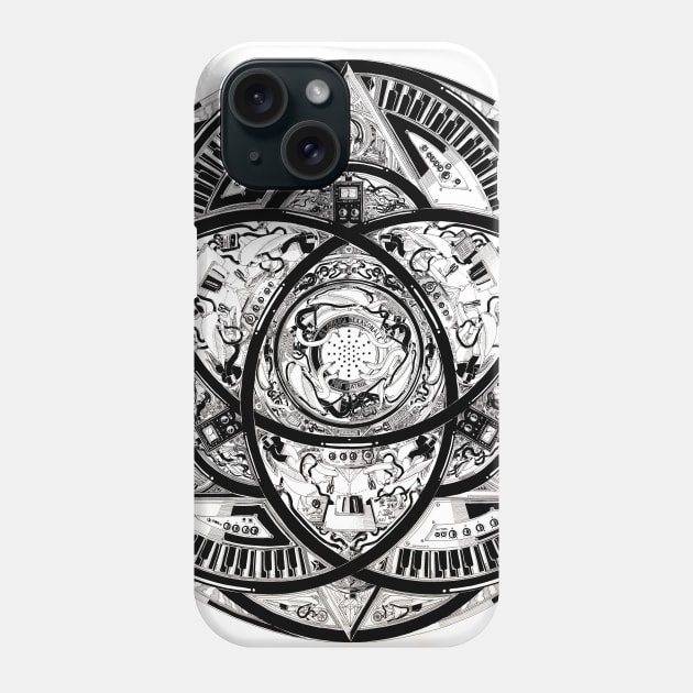 Liquid crystalline oscillator quantum synthesizer Phone Case by Squidology