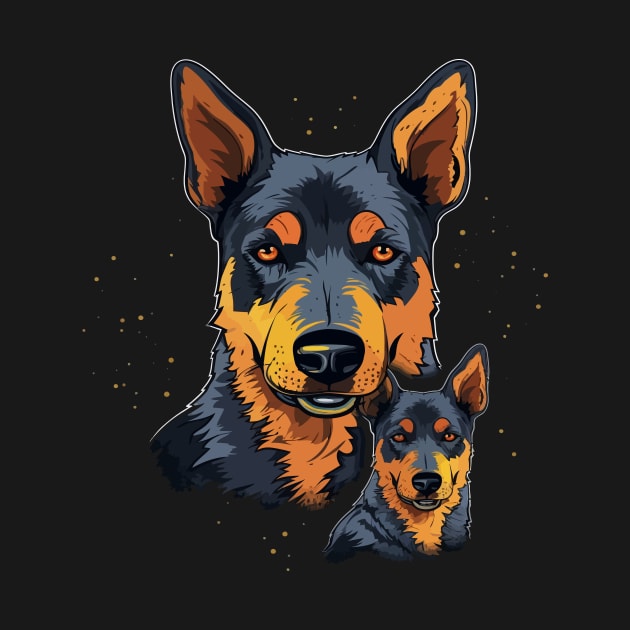 Australian Cattle Dog Fathers Day by JH Mart