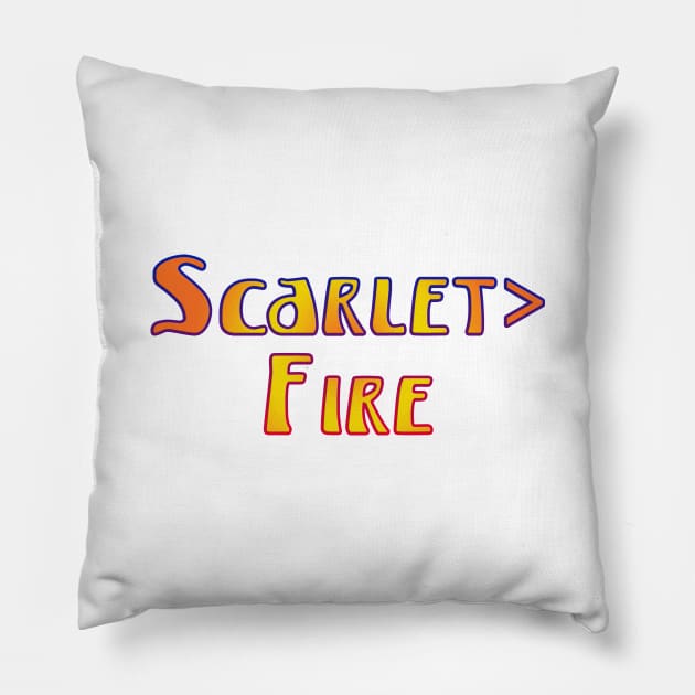 Deadheads, Once In A While.... Scarlet>Fire Pillow by ExplOregon