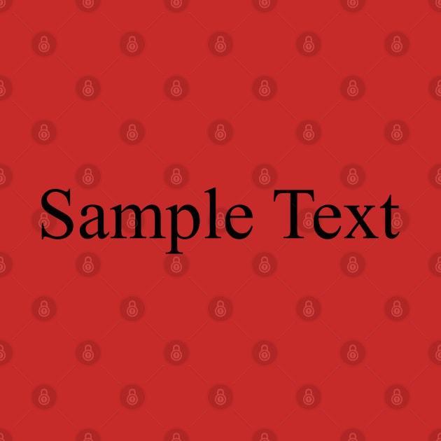 Sample Text by Everyday Inspiration