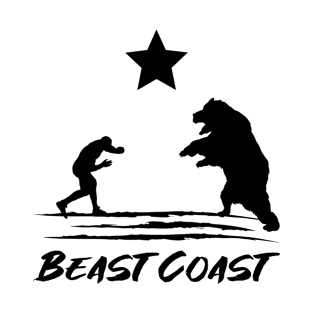 Beast Coast California Republic Bear T-Shirt