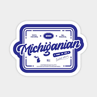 Authentic Michiganian Michigan Fun Print Magnet