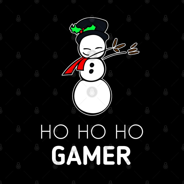 Ho Ho Ho Gamer Snowman Dabbing by MaystarUniverse