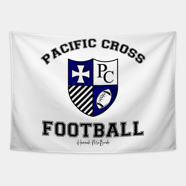 PC Football Crest Tapestry by Hannah McBride