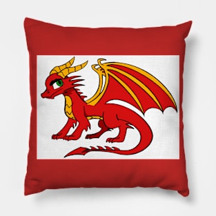 Red Fire Dragon - Yol Dovah Pillow