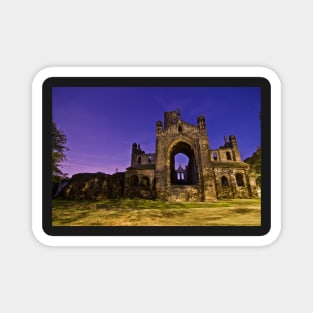 Kirkstall Abbey Cistercian monastery Leeds West Yorkshire Night Magnet