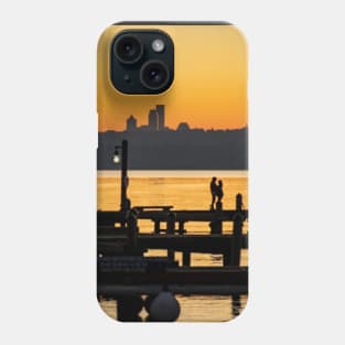 Sunset Lovers in Marina Park Golden Hour Phone Case