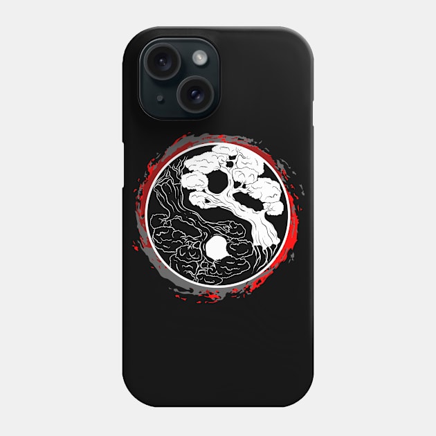 Yin Yang Bonsai Tree Phone Case by EPDesignStudio