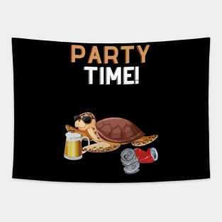 Party Time Turtle T Shirt Tapestry