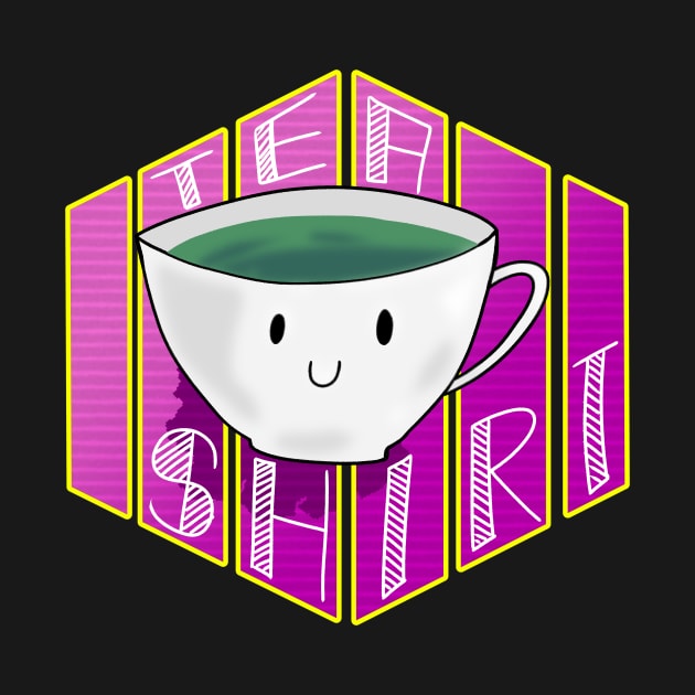 Tea Shirt Green Black Oolong Pu Erh Cartoon by Dreadful Scrawl 666