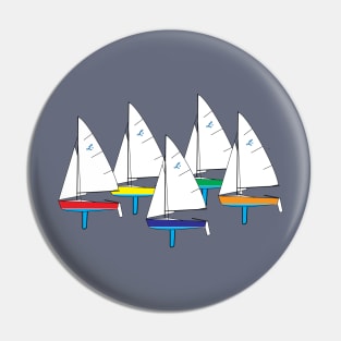 Lido 14 Sailboats Racing Pin