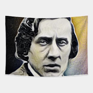 Frédéric Chopin yellow Portrait | Frédéric Chopin Artwork 9 Tapestry