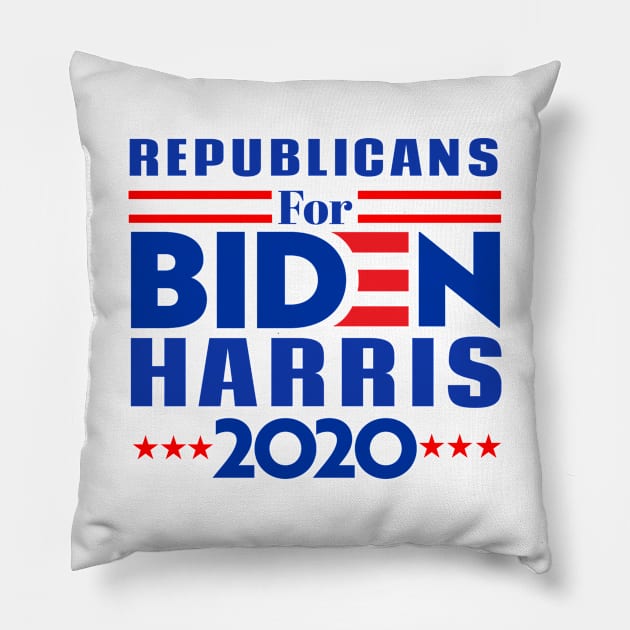 republicans for Biden Harris 2020 Pillow by Kishu