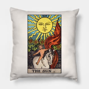 The Sun Tarot Card Pillow