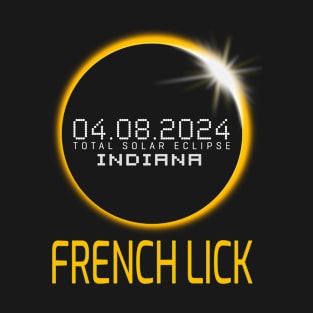 FRENCH LICK Indiana Total Solar Eclipse April 8 2024 Indiana T-Shirt