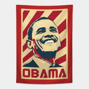 Obama Retro Propaganda Tapestry