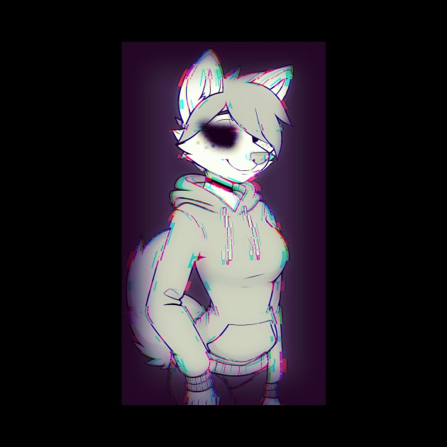 Custom Furry Design, Glitchwave Edition by XD3VILSH DIGITAL