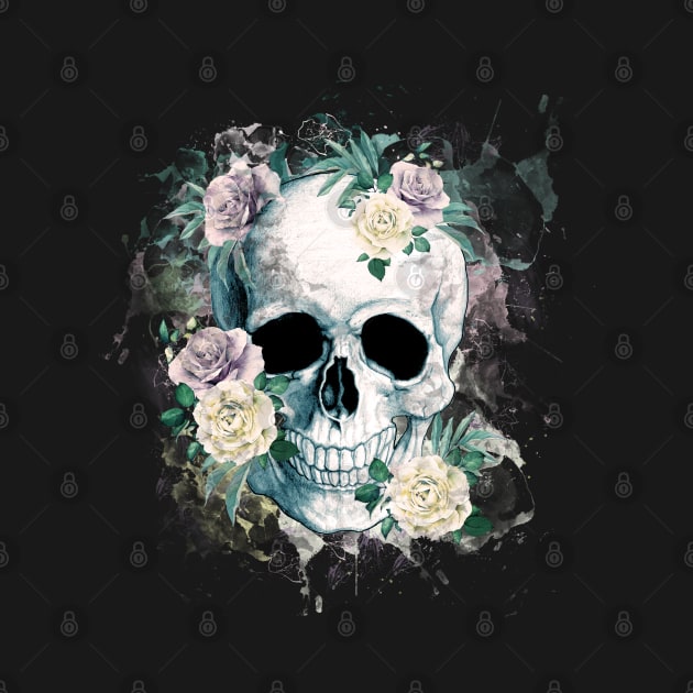 skull, cool skull, skull mask face by Collagedream