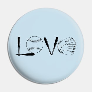 Baseball/Softball Love Pin