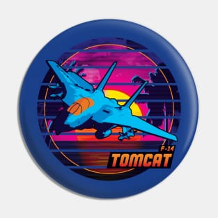 Neon Retro F-14 Tomcat Pin