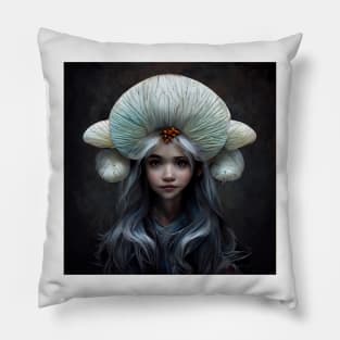 Marquise the Mushroom Faerie by Kim Turner Art Pillow