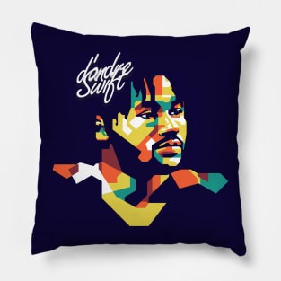 d'andre Swift on WPAP Style Pillow